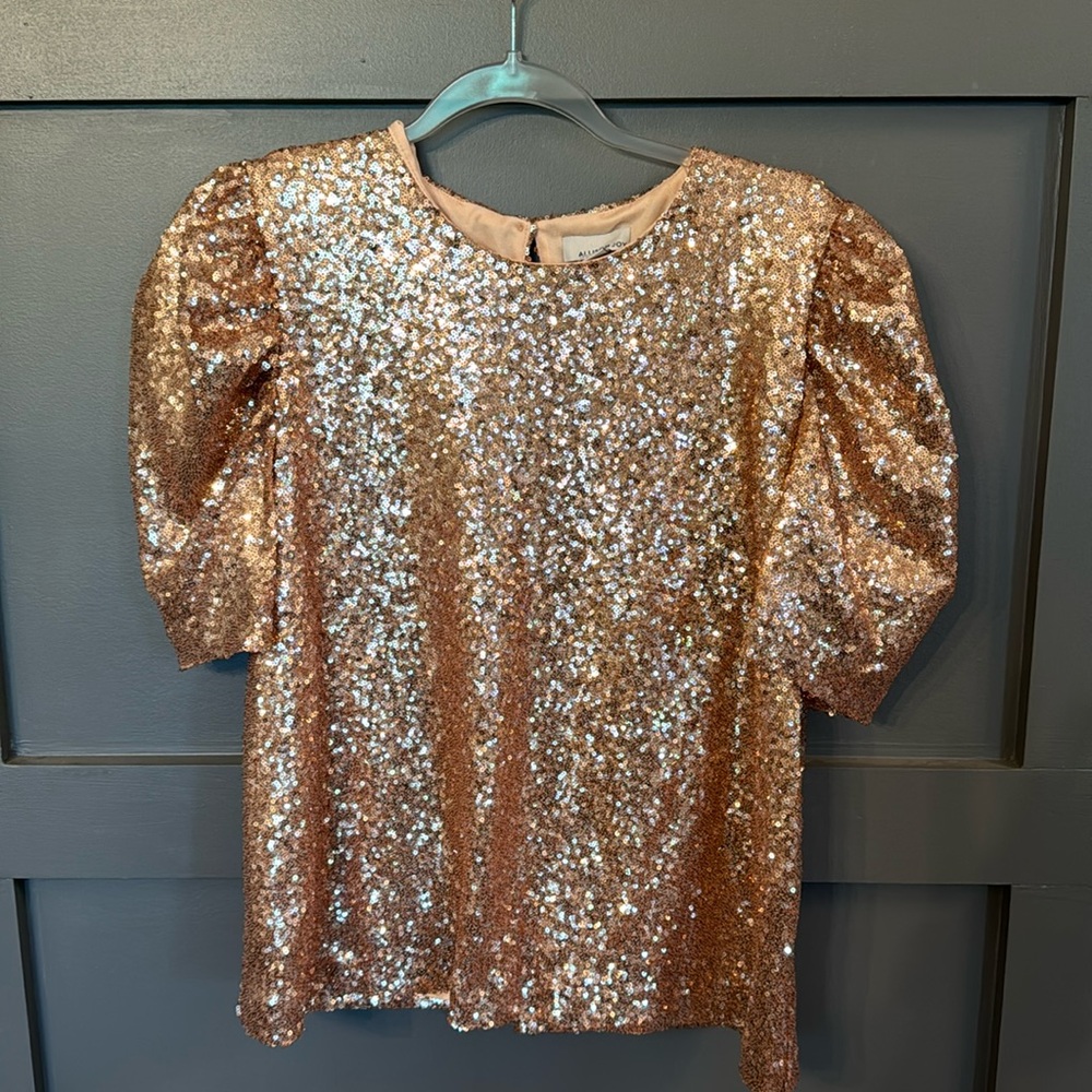 Allison Joy Sequin Top- Size Large